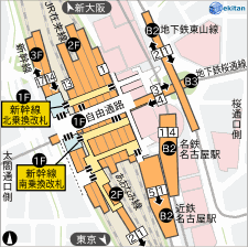 近鉄名古屋 構内図 駅探