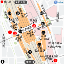 近鉄名古屋 構内図 駅探