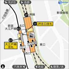 代々木 構内図 駅探