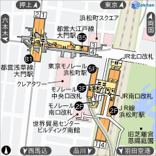 浜松町 構内図 駅探