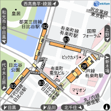 日比谷 構内図 駅探