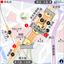 100 横浜 駅 ダイヤモンド 地下街 地図